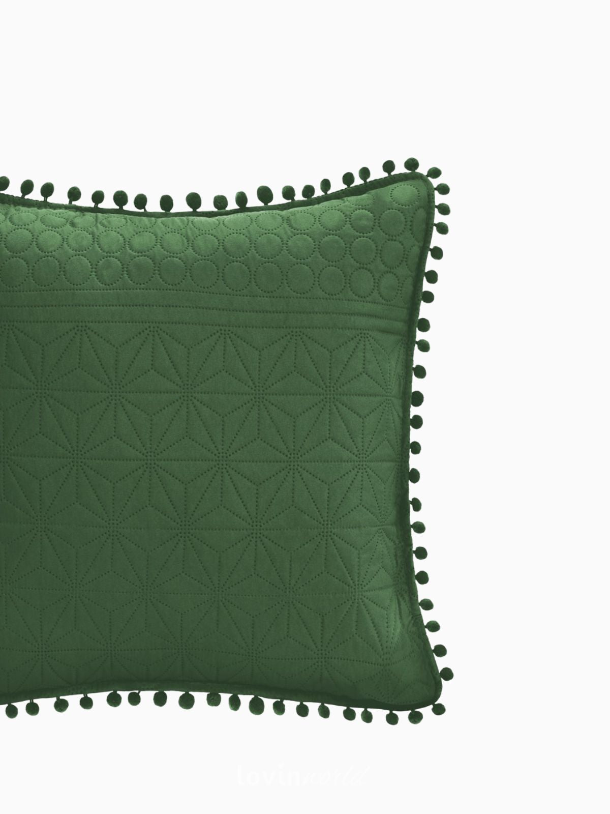 Cuscino decorativo Meadore in colore verde 45x45 cm.-3