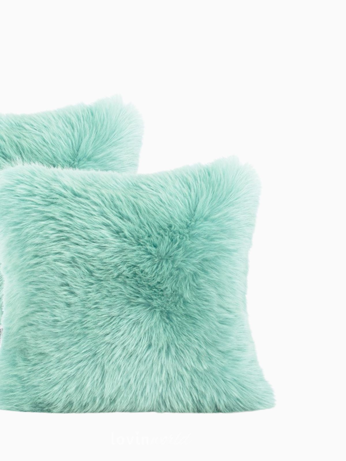 2 Federe per cuscino Dokka in colore verde acqua 45x45 cm.-5
