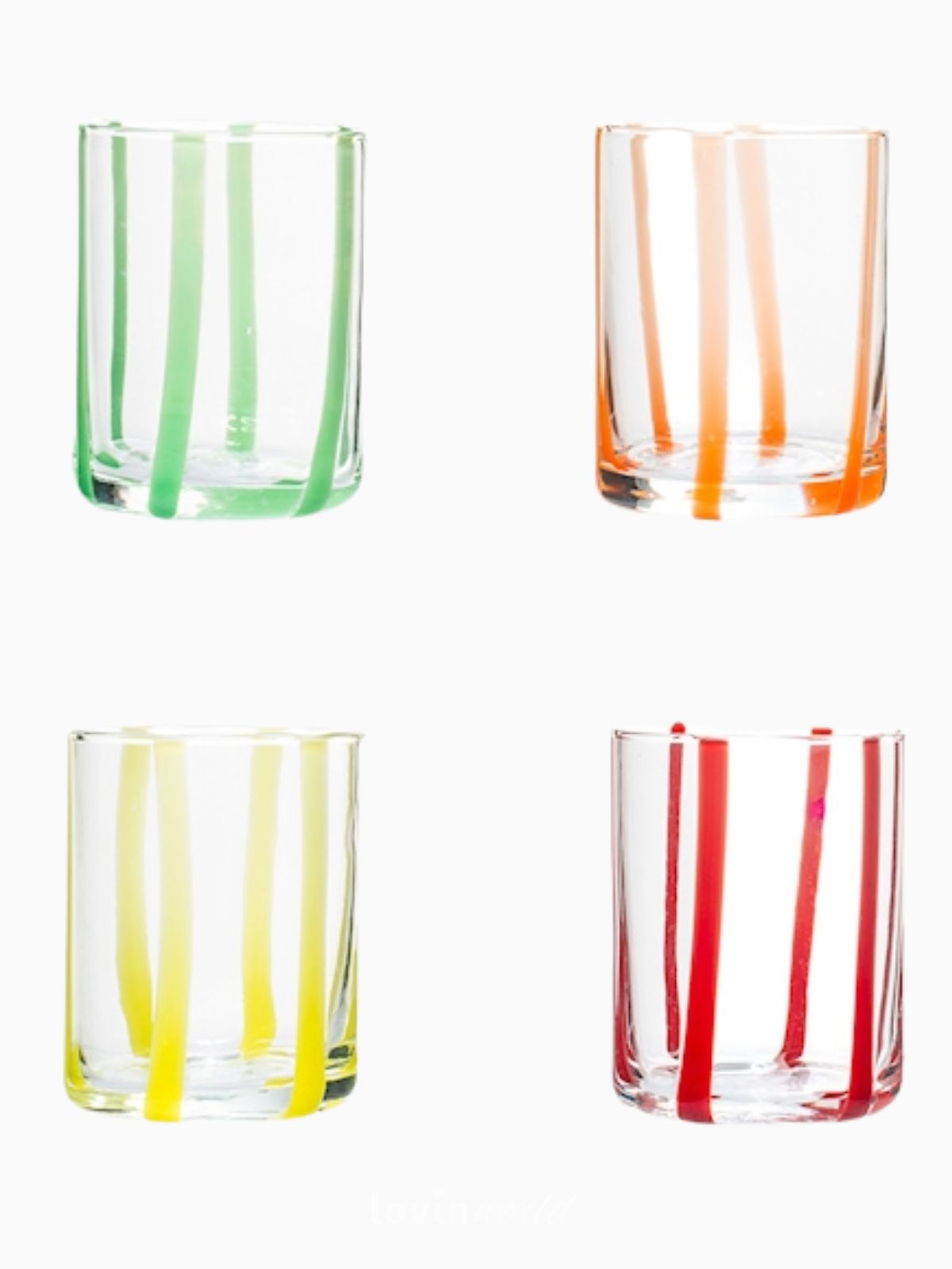 Set 6 bicchieri acqua Veneziano, in multicolore 36 cl-3