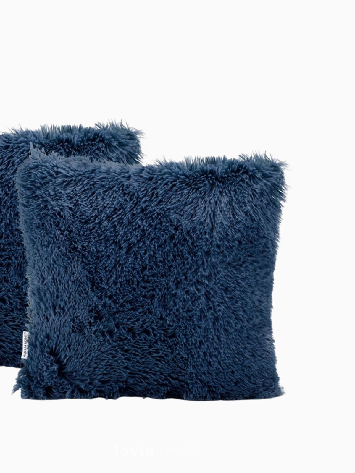 2 Federe per cuscino Karvag in colore blu scuro 45x45 cm.-6
