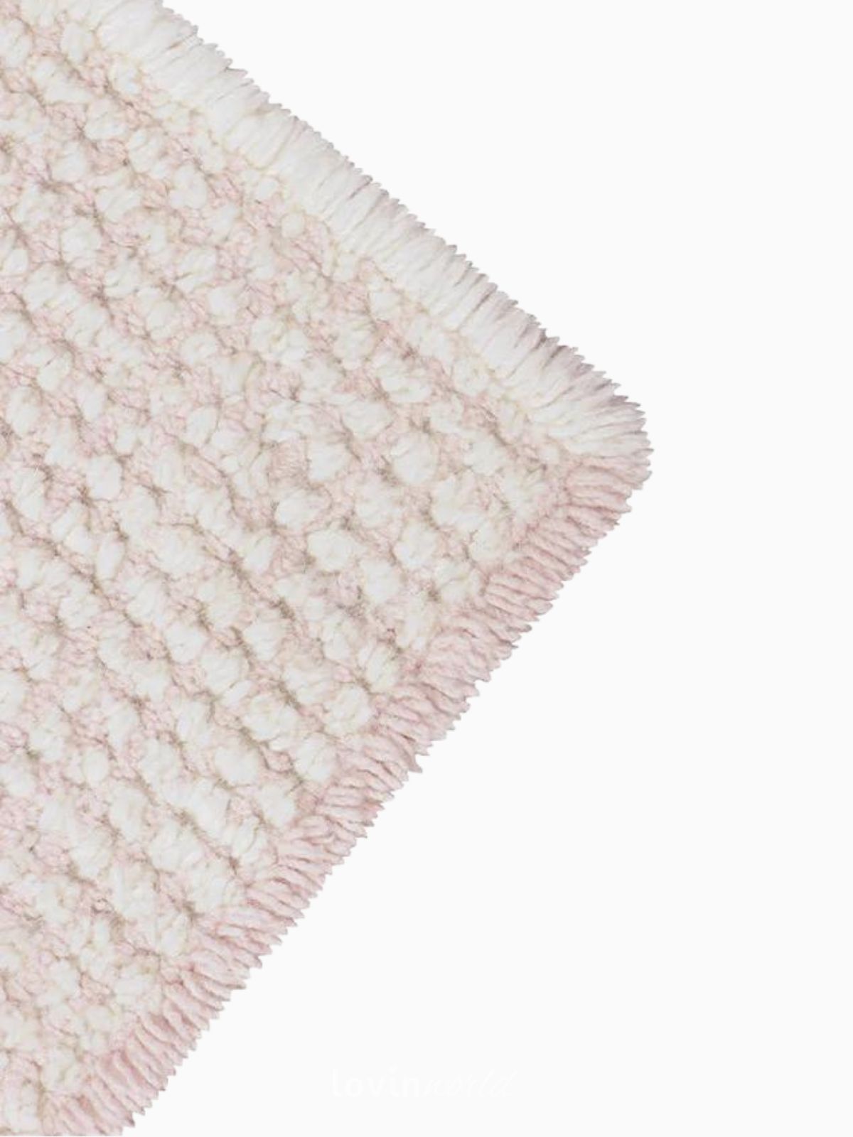 Tappeto lavabile Kaya in lana, colore rosa 120x170 cm.-4