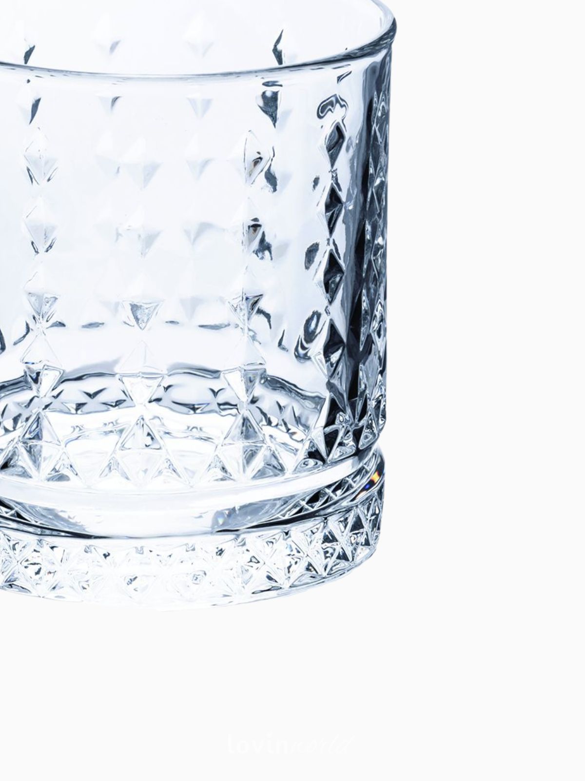 Set 6 Bicchieri acqua Classic Rombi in vetro 40 cl-4