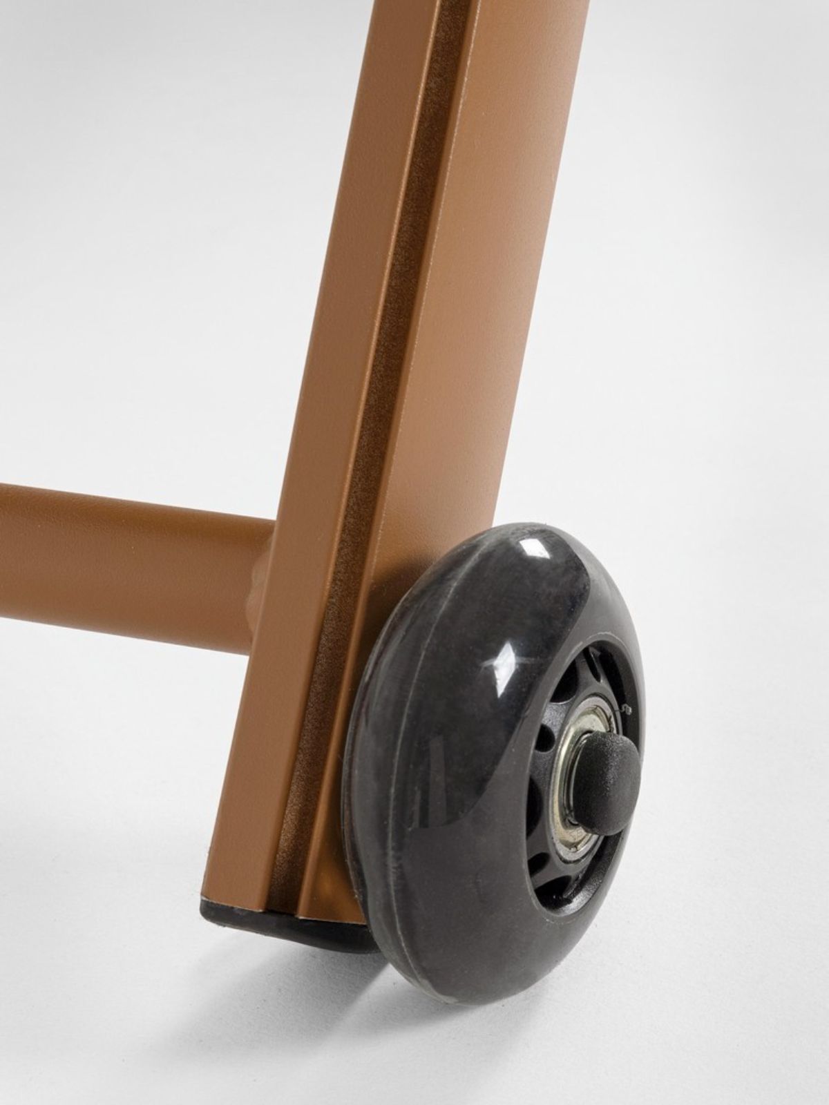 Lettino da esterno con ruote Taylor in alluminio, colore arancione-3