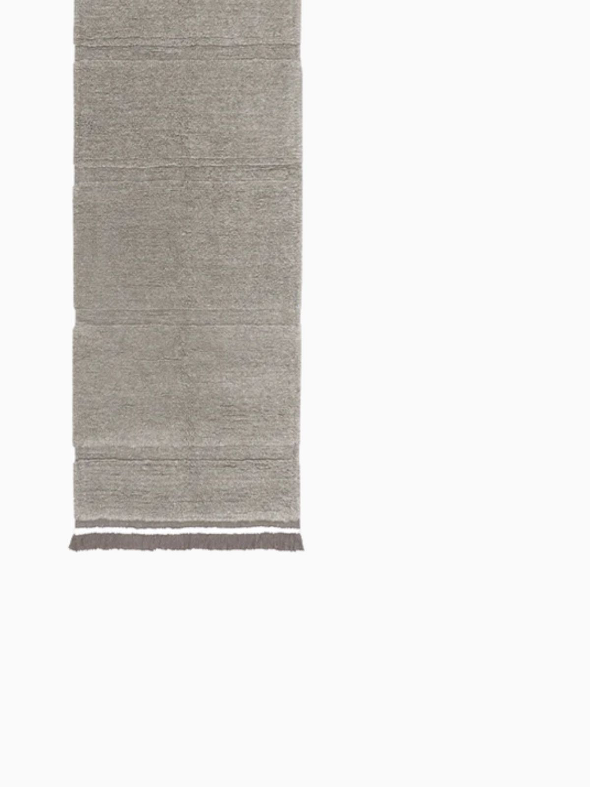 Runner in lana lavabile Sheep in colore grigio 80x230 cm.-3