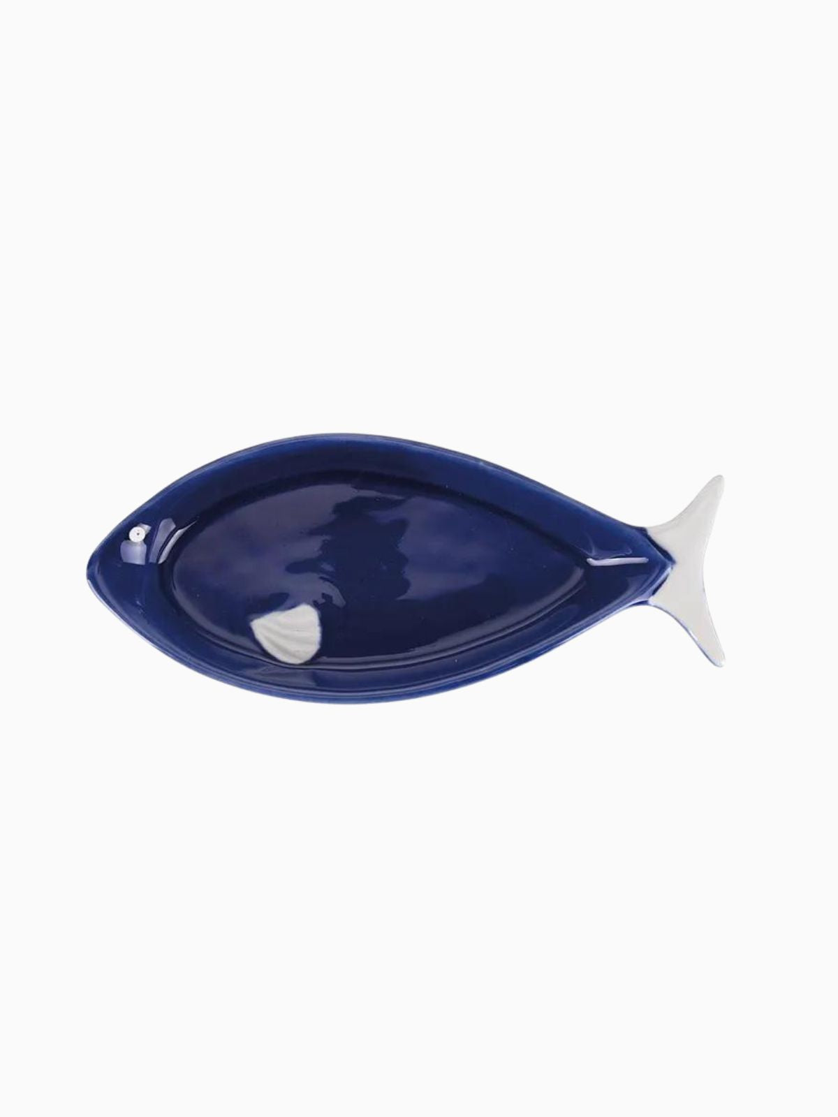 Piatto portata ovale Paranza, stile coastal in ceramica 18,5 cm.-2