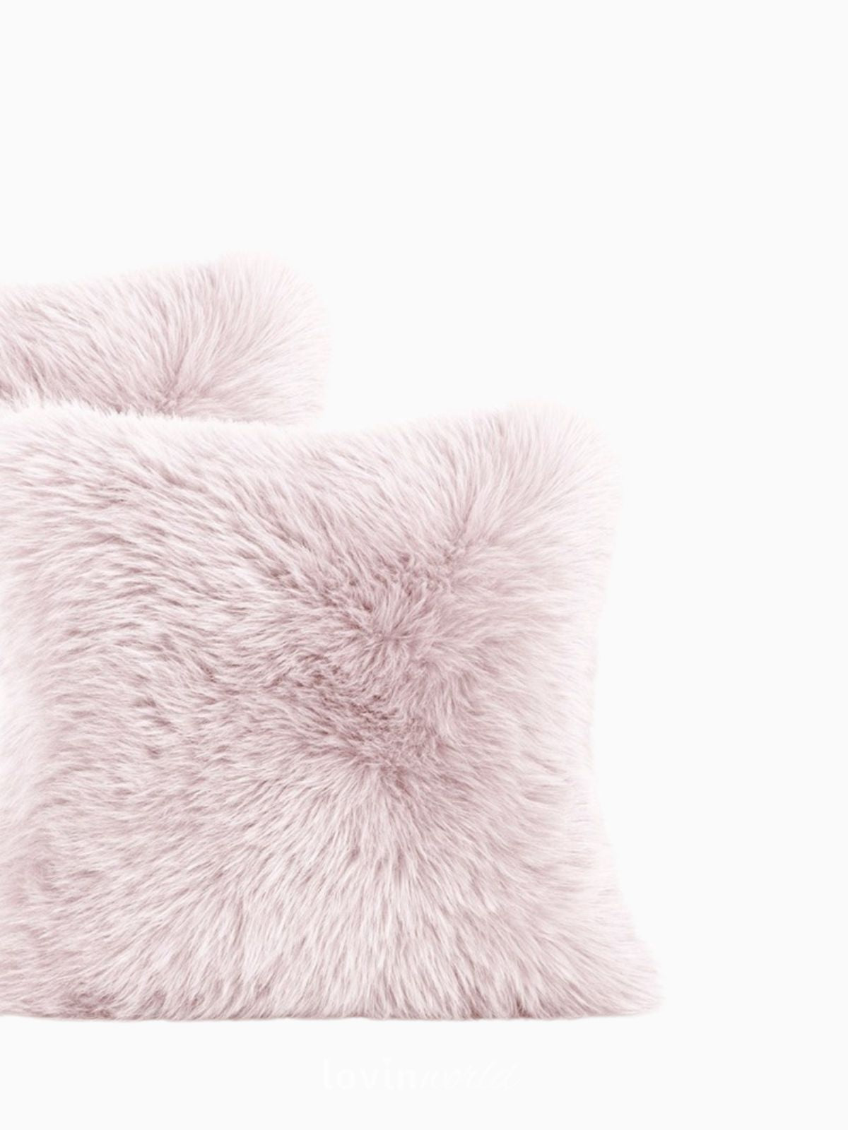 2 Federe per cuscino Dokka in colore rosa 45x45 cm.-2
