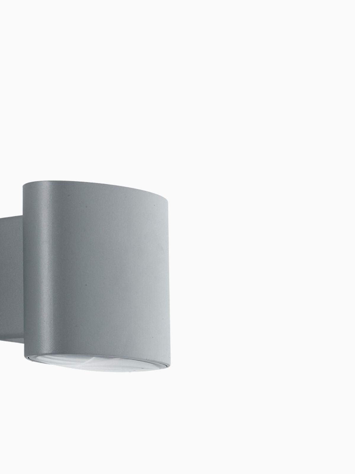 Applique da esterno Led Boxter in alluminio, colore argento-2