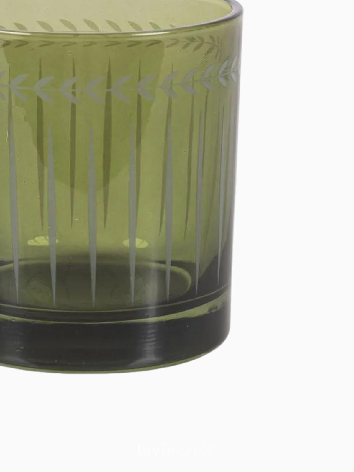 Set 6 Bicchieri Lorena in vetro, colore verde 30 cl-4
