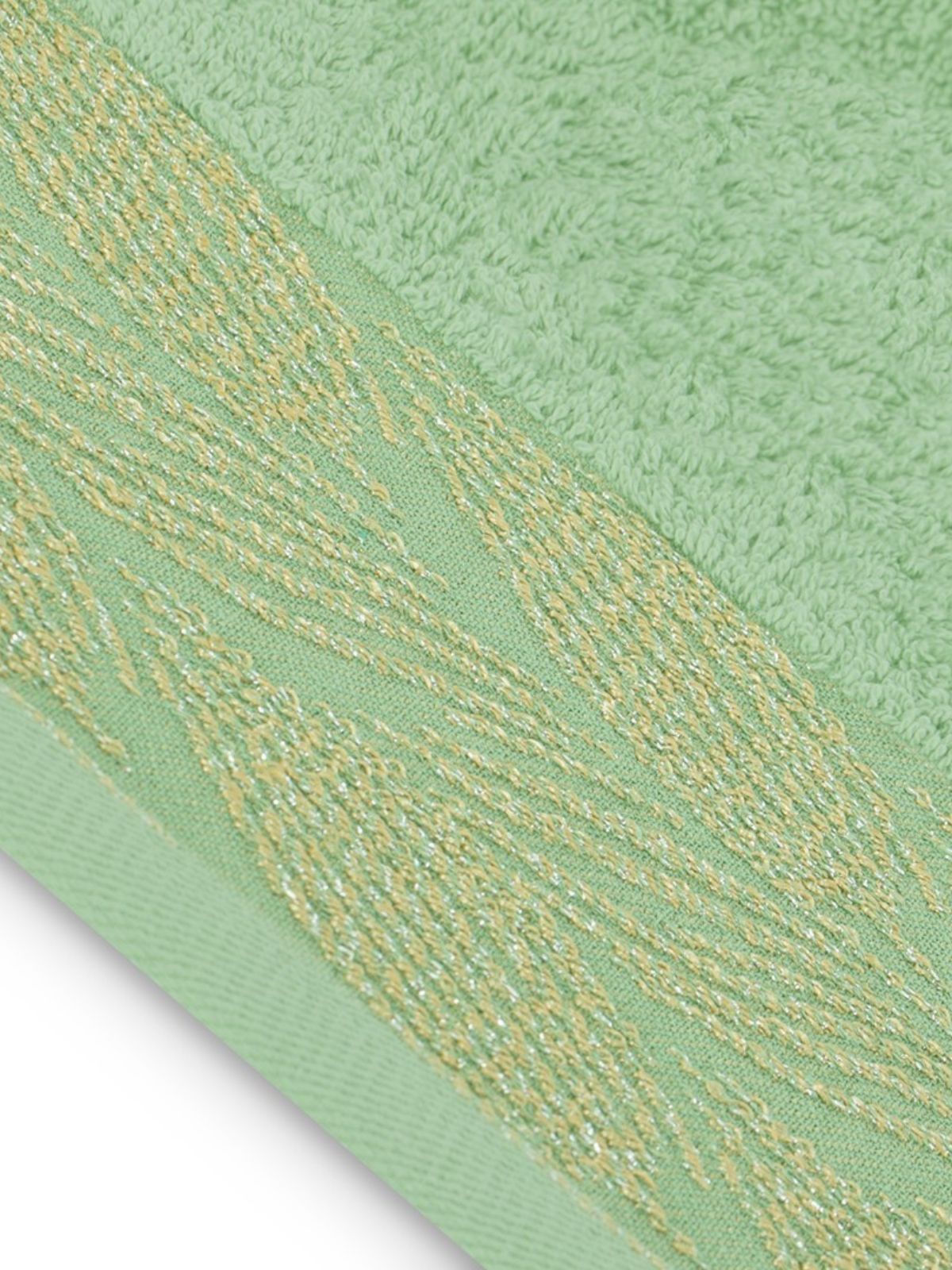 Asciugamano Allium in 100% cotone, colore verde 30x50 cm.-4