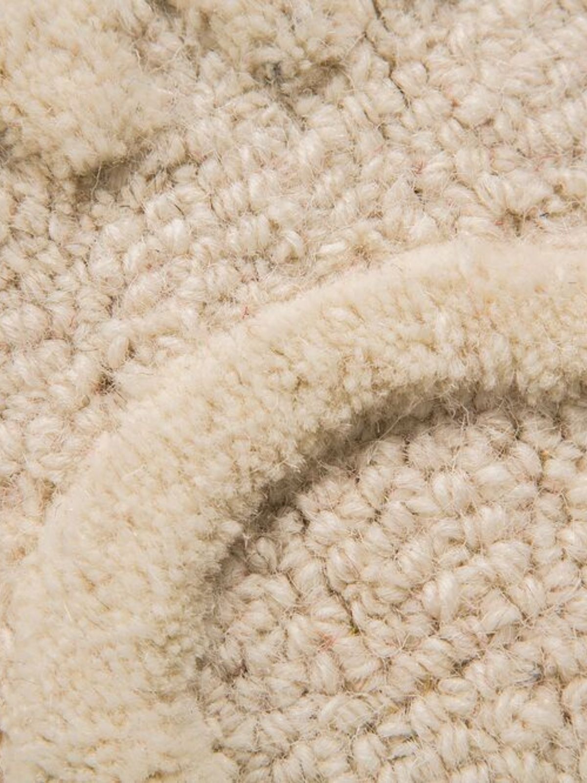 Tappeto orientale Marrakech in lana, colore crema-4