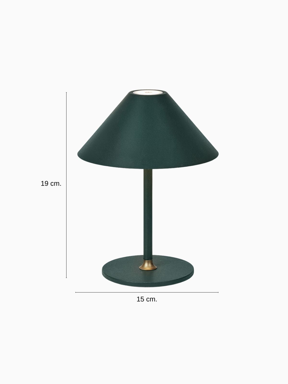 Lampada da tavolo Hygge, in colore verde scuro-4