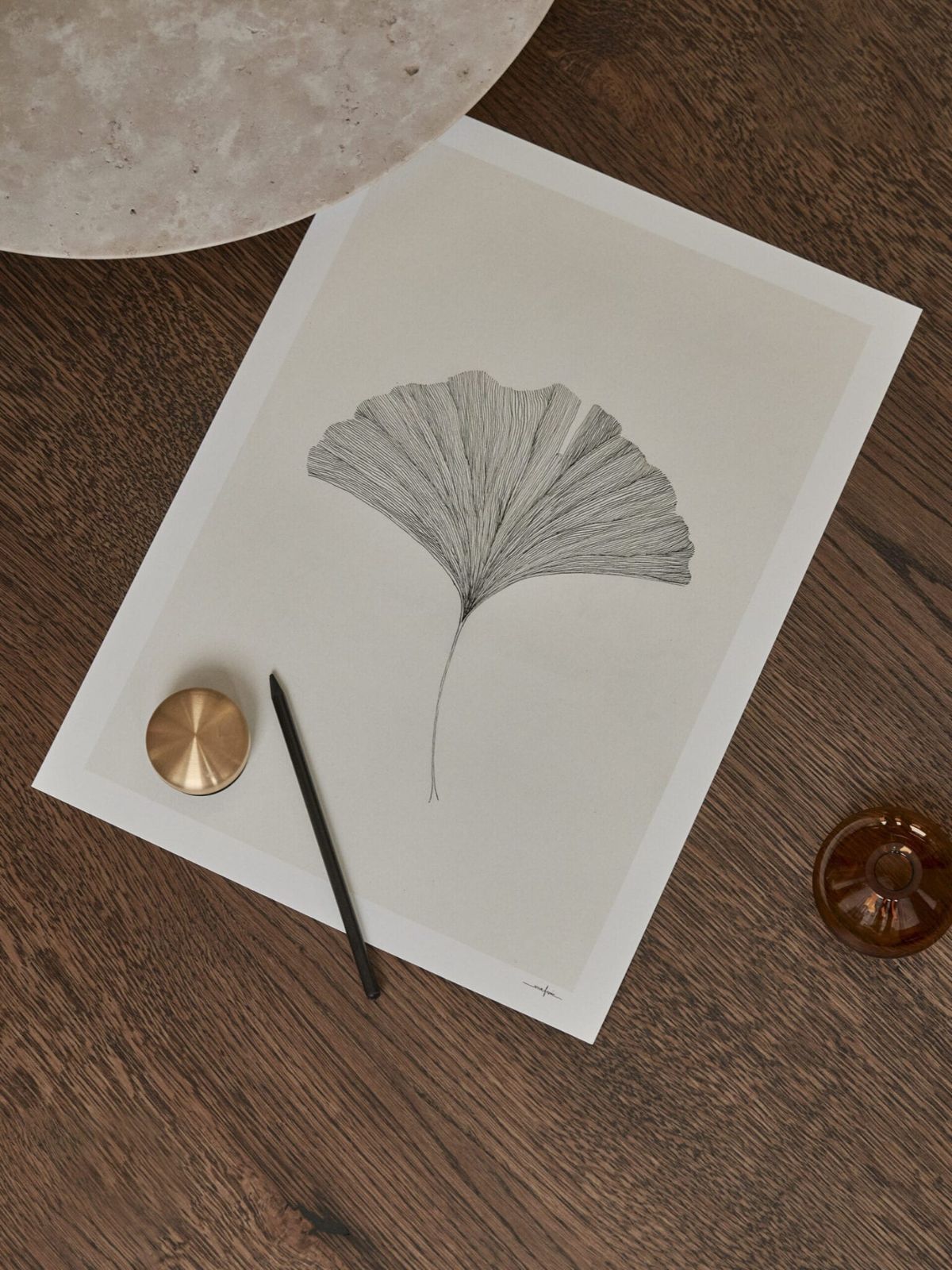 Poster Ginkgo Leaf by Ana Frois-3