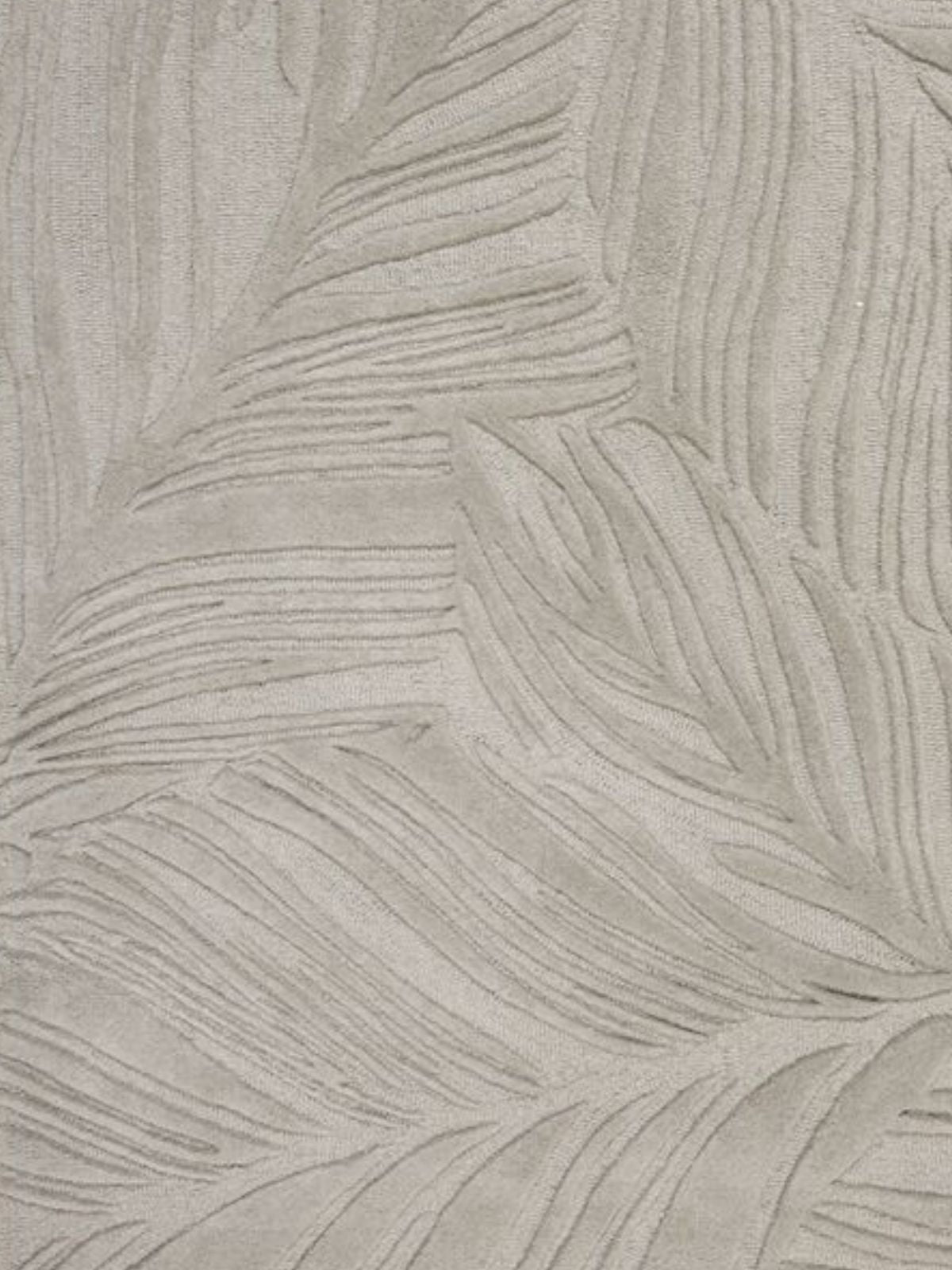 Tappeto di design Lino Leaf in polipropilene, colore grigio-4
