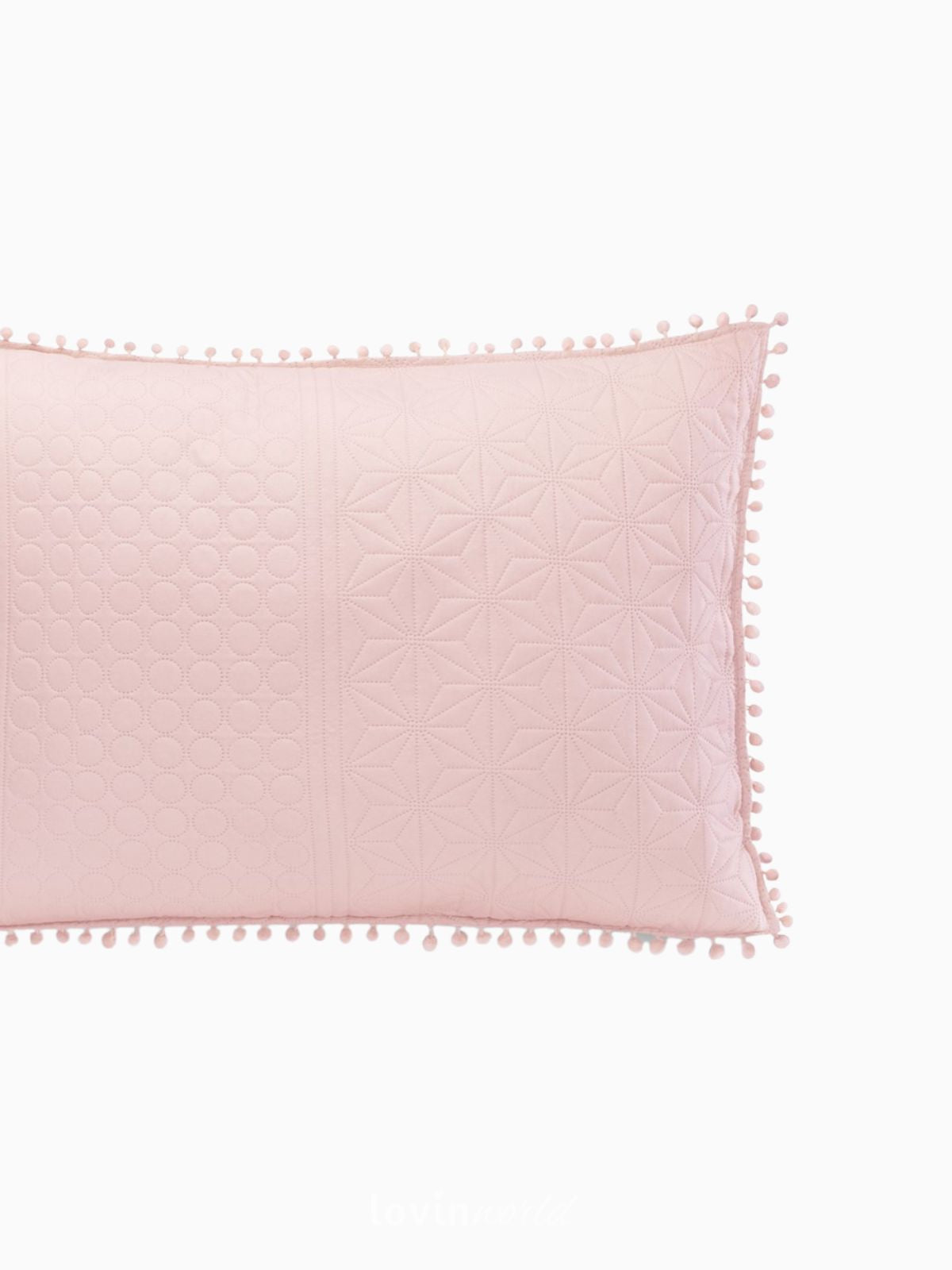 Cuscino decorativo Meadore in colore rosa 50x70 cm.-4