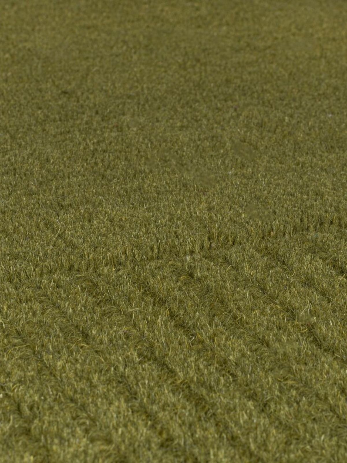 Tappeto di design Textured Wool Border in lana, colore verde-4