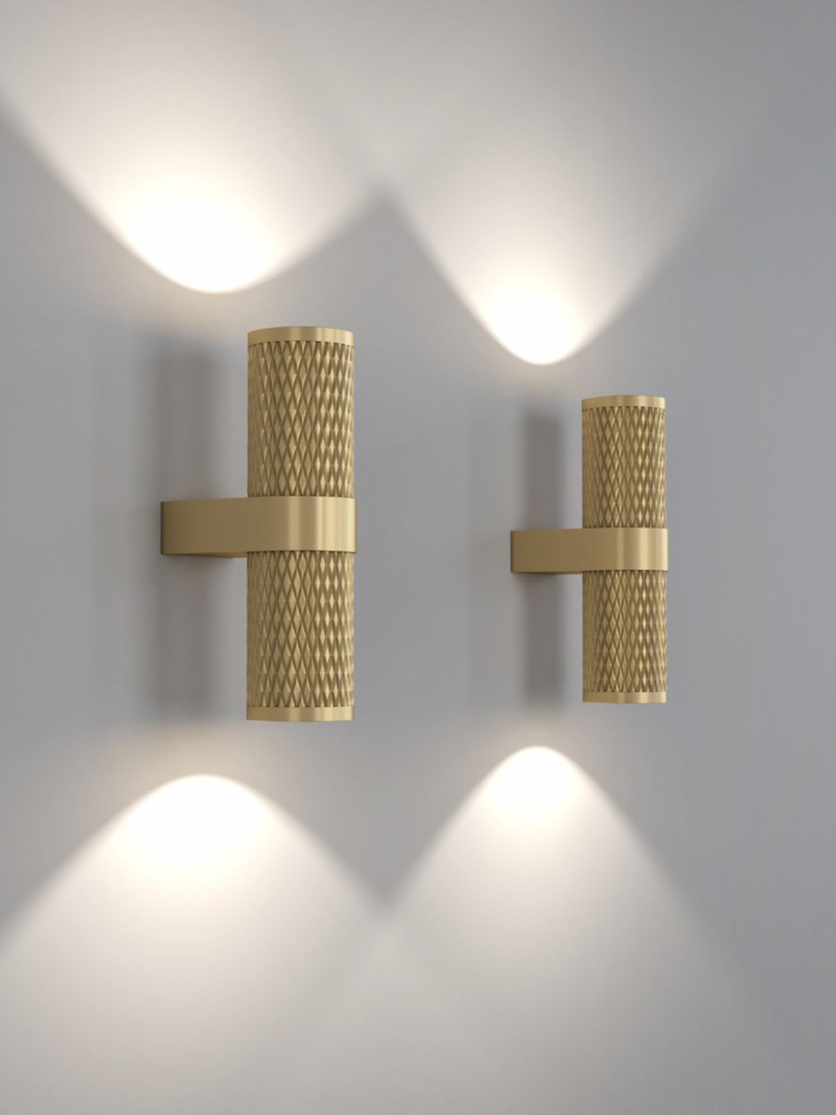 Lampada da parete Focus Design, in colore oro-3