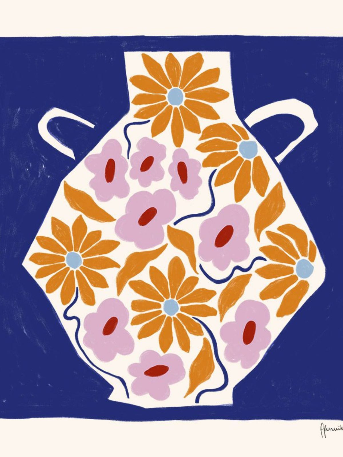 Poster Sunflower Vase by Frankie Penwill-4