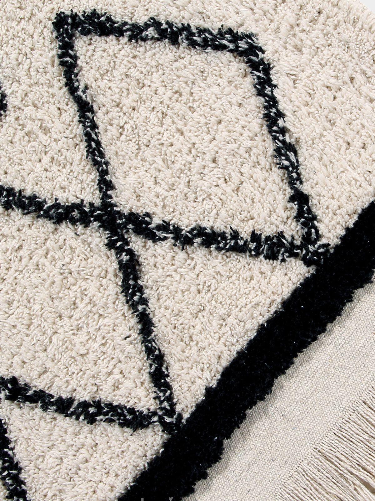 Tappeto in cotone lavabile Criss Cross M, 140x210 cm.-5