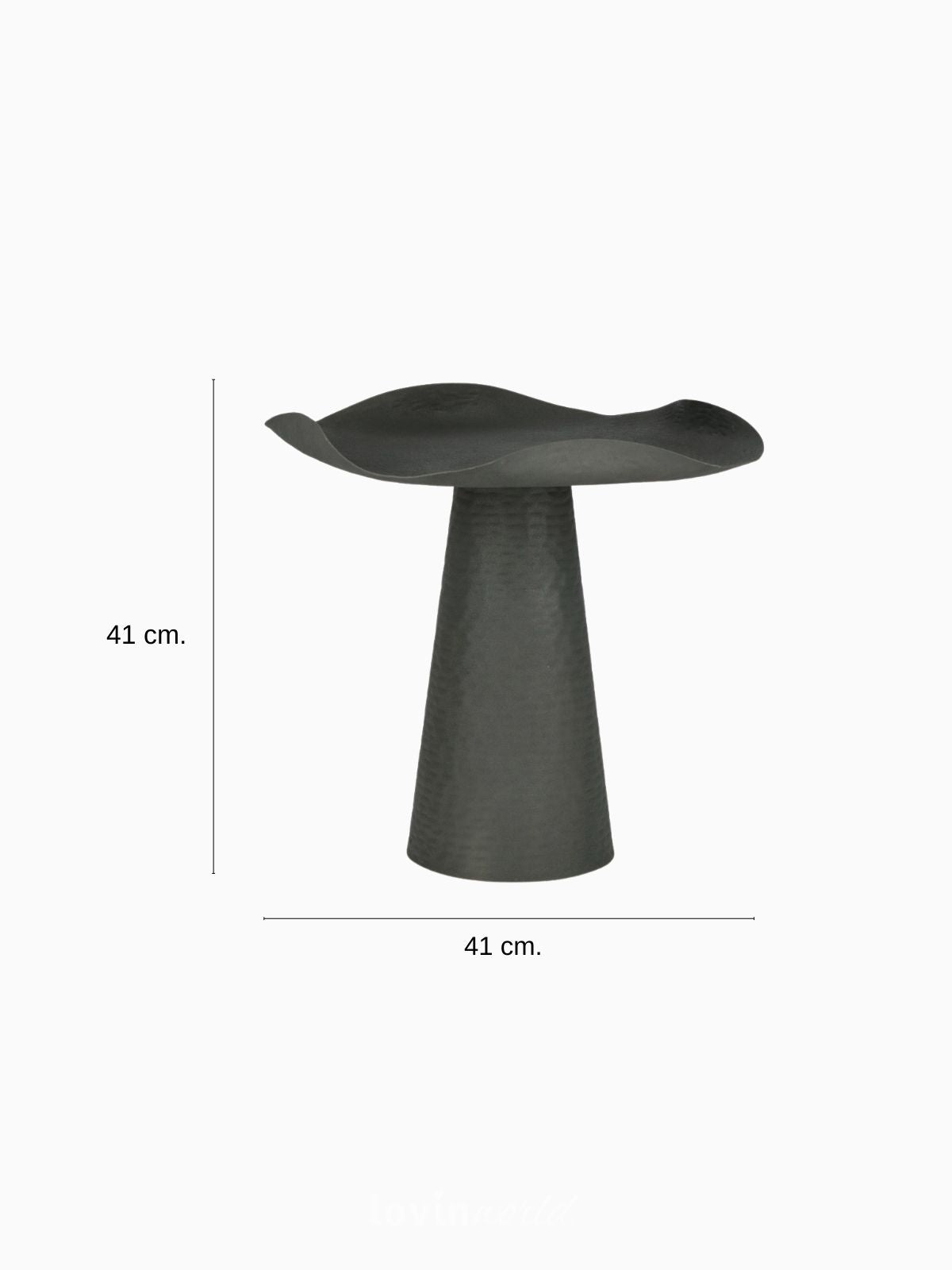 Tavolino Lalita in alluminio, colore verde 41 cm.-4