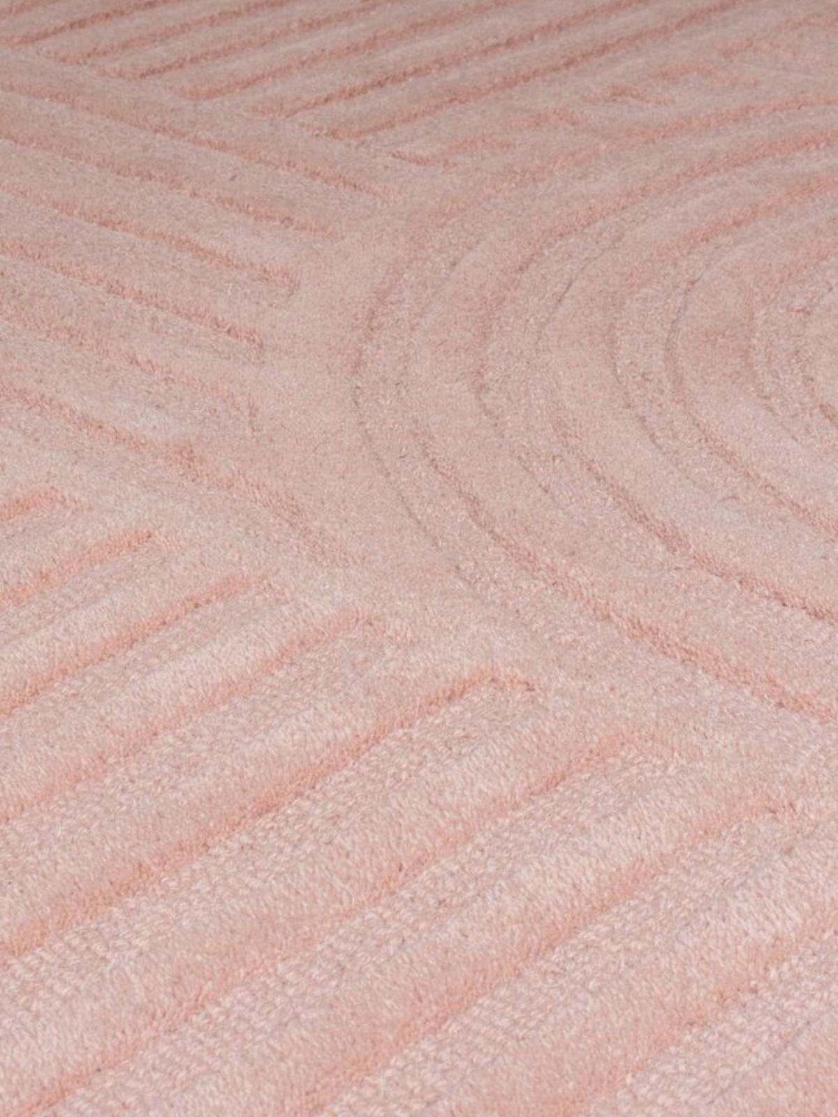 Tappeto di design Zen Garden in lana, colore rosa-4