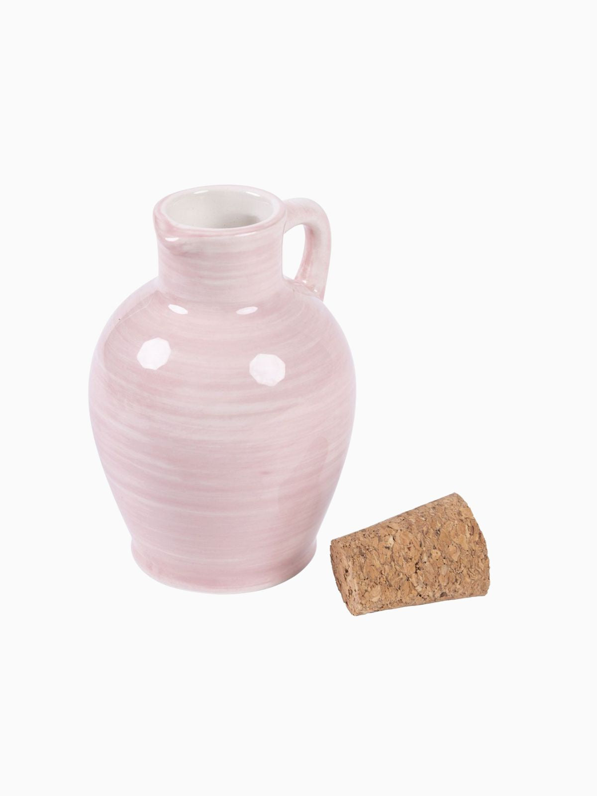 Set 2 Anfore mini oliere in ceramica, colore rosa 95 ml-3