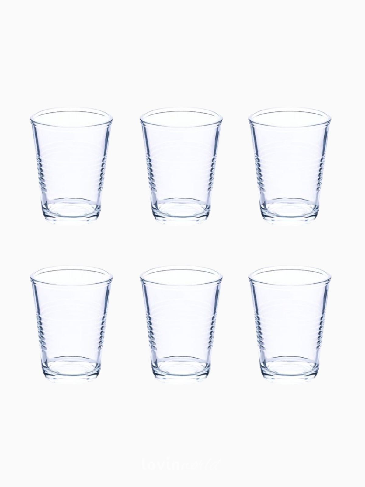 Set 6 Bicchieri acqua Glace Party in vetro 27 cl-2