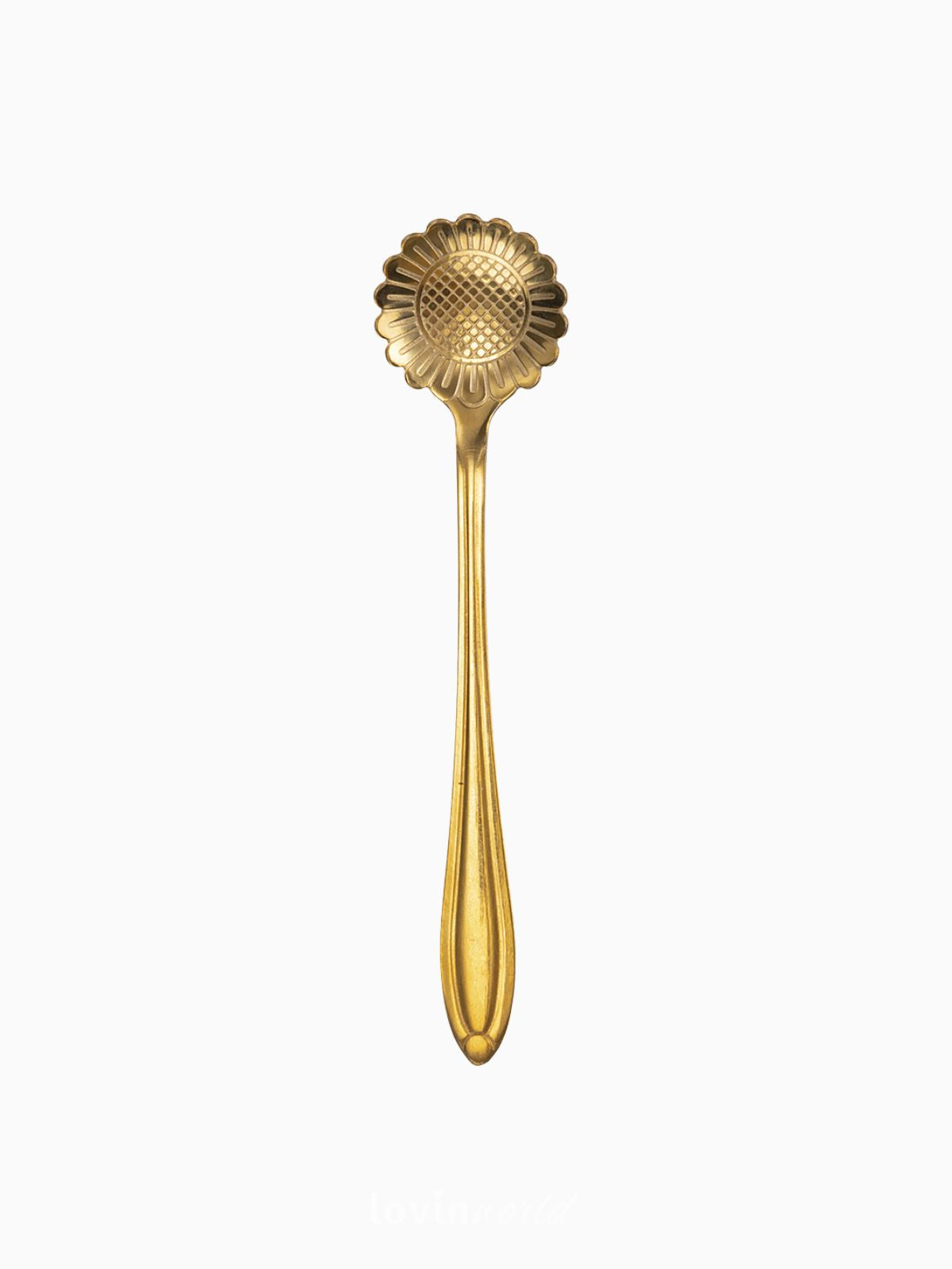Set 6 cucchiaini fiore Luxury in colore oro-7