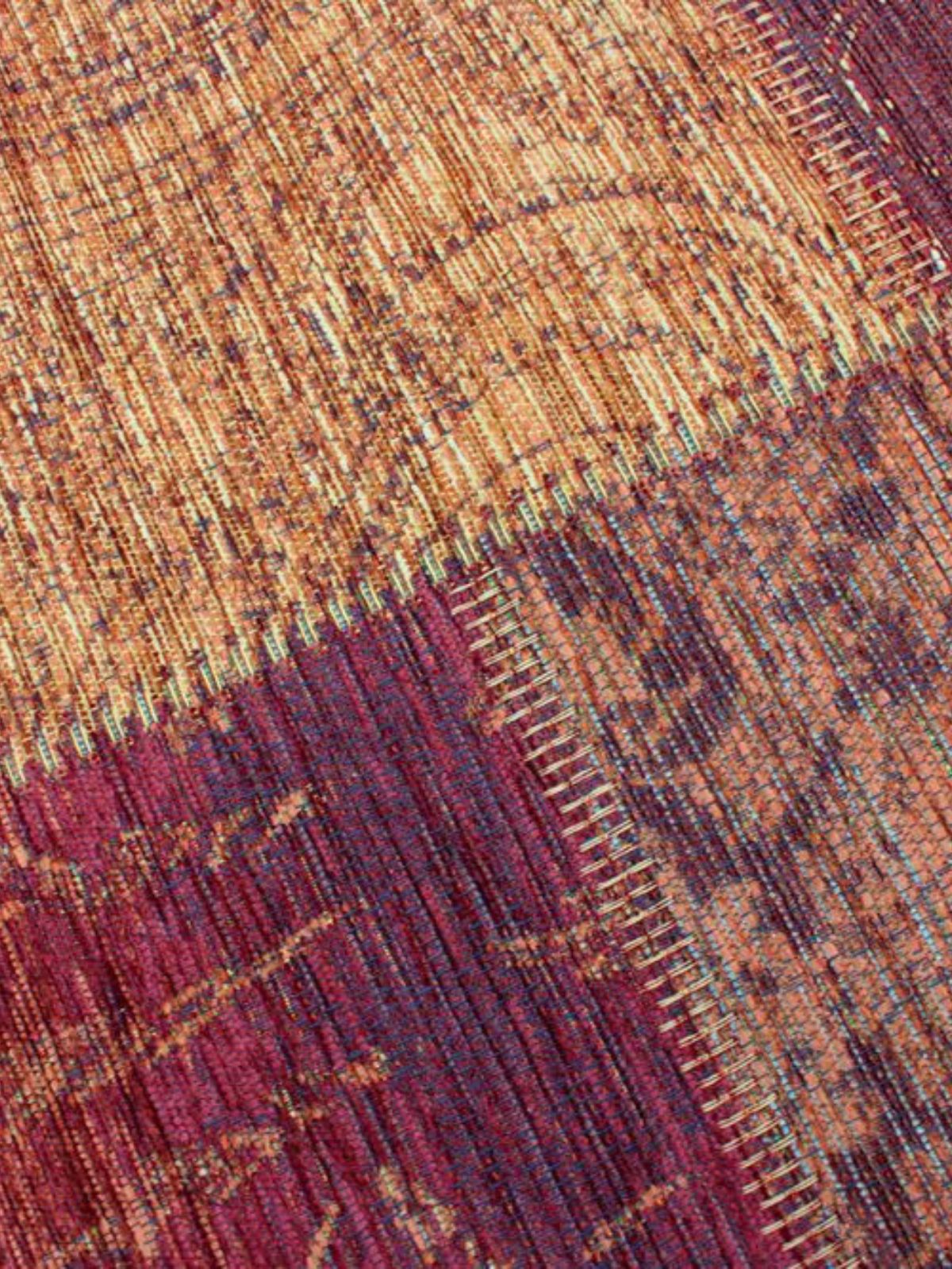 Tappeto orientale Patchwork Chenille in acrilico, multicolore-4