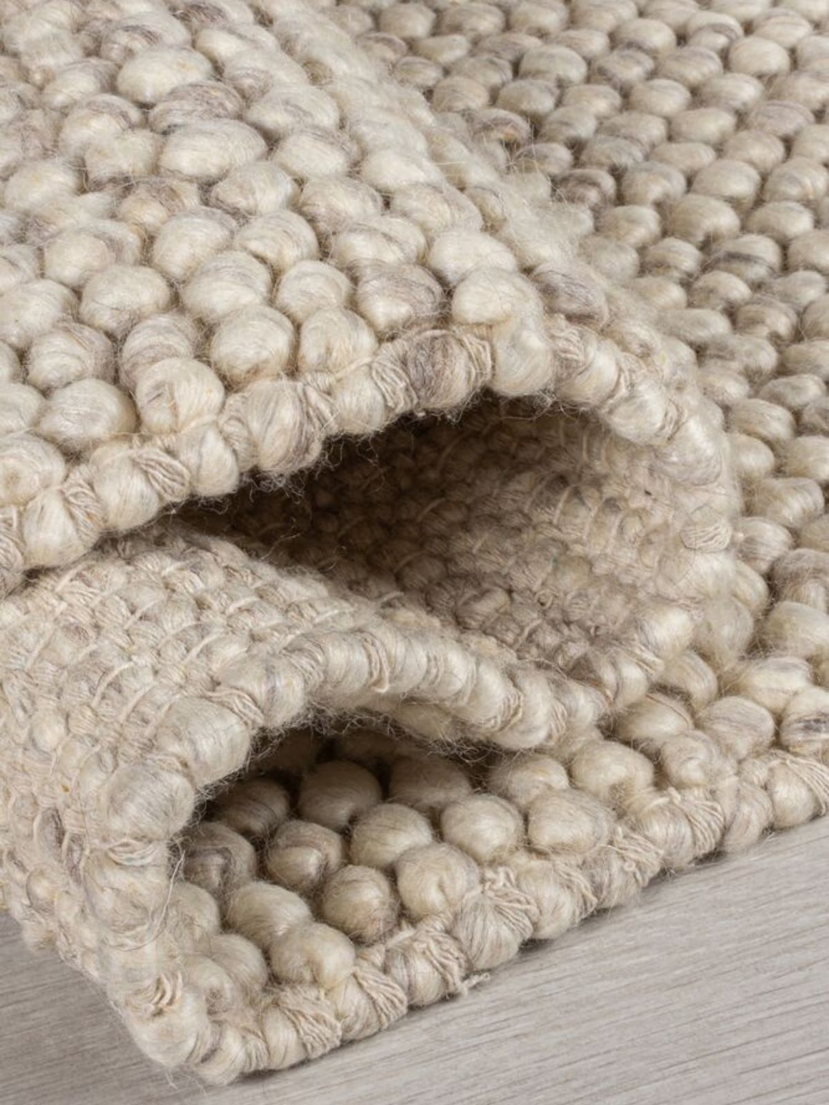 Tappeto di design Minerals in lana, colore naturale-4