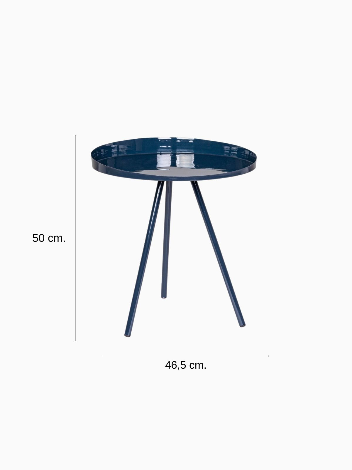 Tavolino Anchita in colore blu-6
