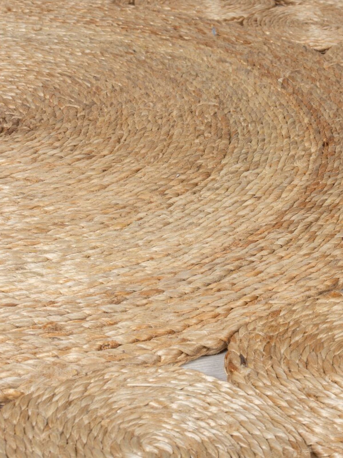 Tappeto rotondo Arya in iuta, colore naturale 150x150 cm.-6