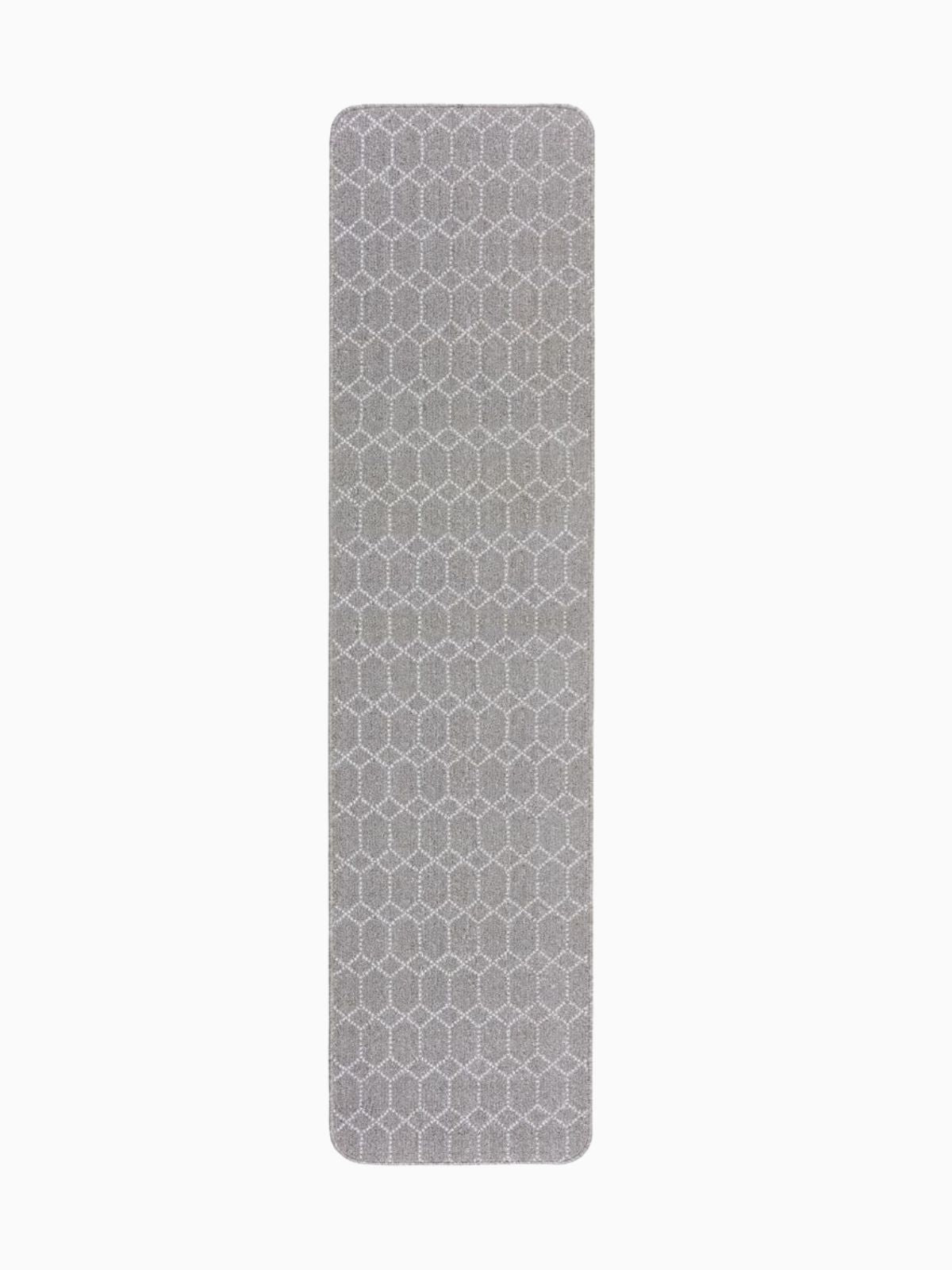 Runner lavabile Argyll in colore grigio chiaro 50x230 cm.-1