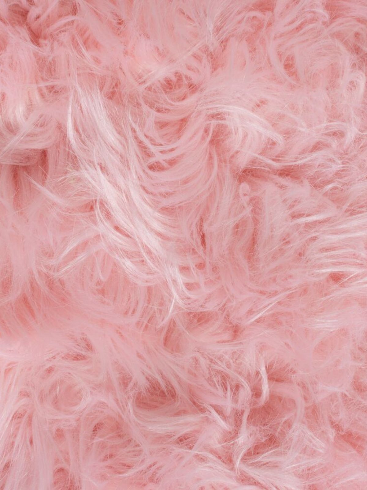 Tappeto shaggy Sheepskin in poliestere, colore rosa-4