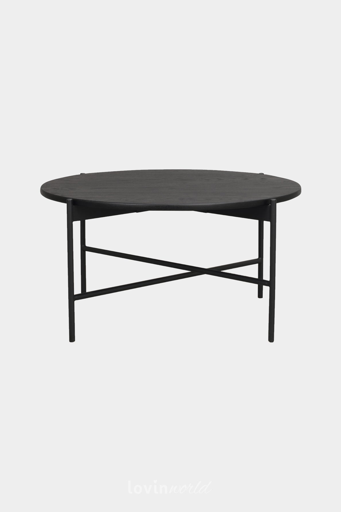 Tavolo da caffè Skye, in colore nero, 89x89 cm.-LovinWorld