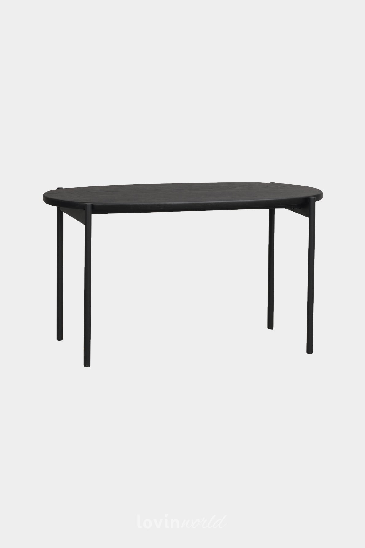 Tavolo da caffè Skye, in colore nero, 80x40 cm.-LovinWorld
