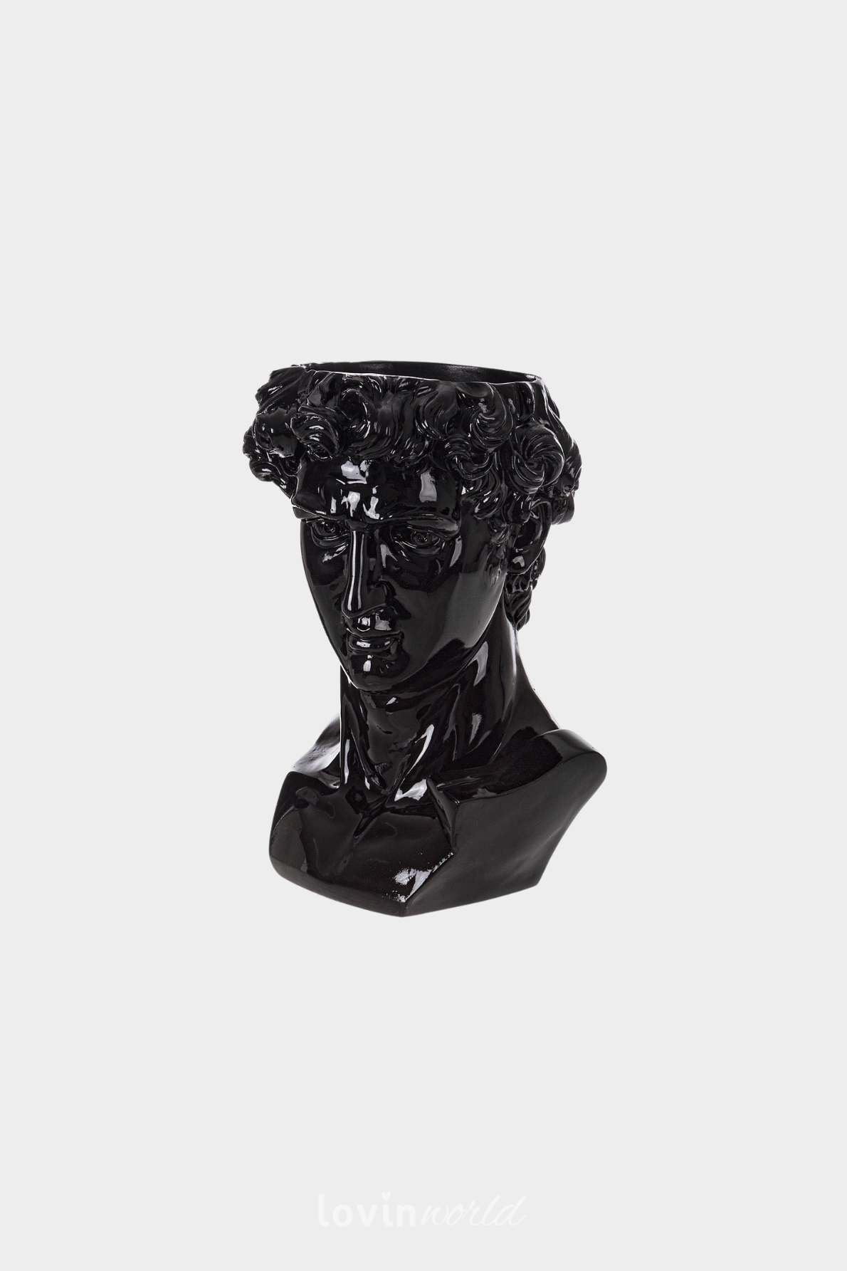 Busto decorativo Olympus in colore nero 40 cm.-1