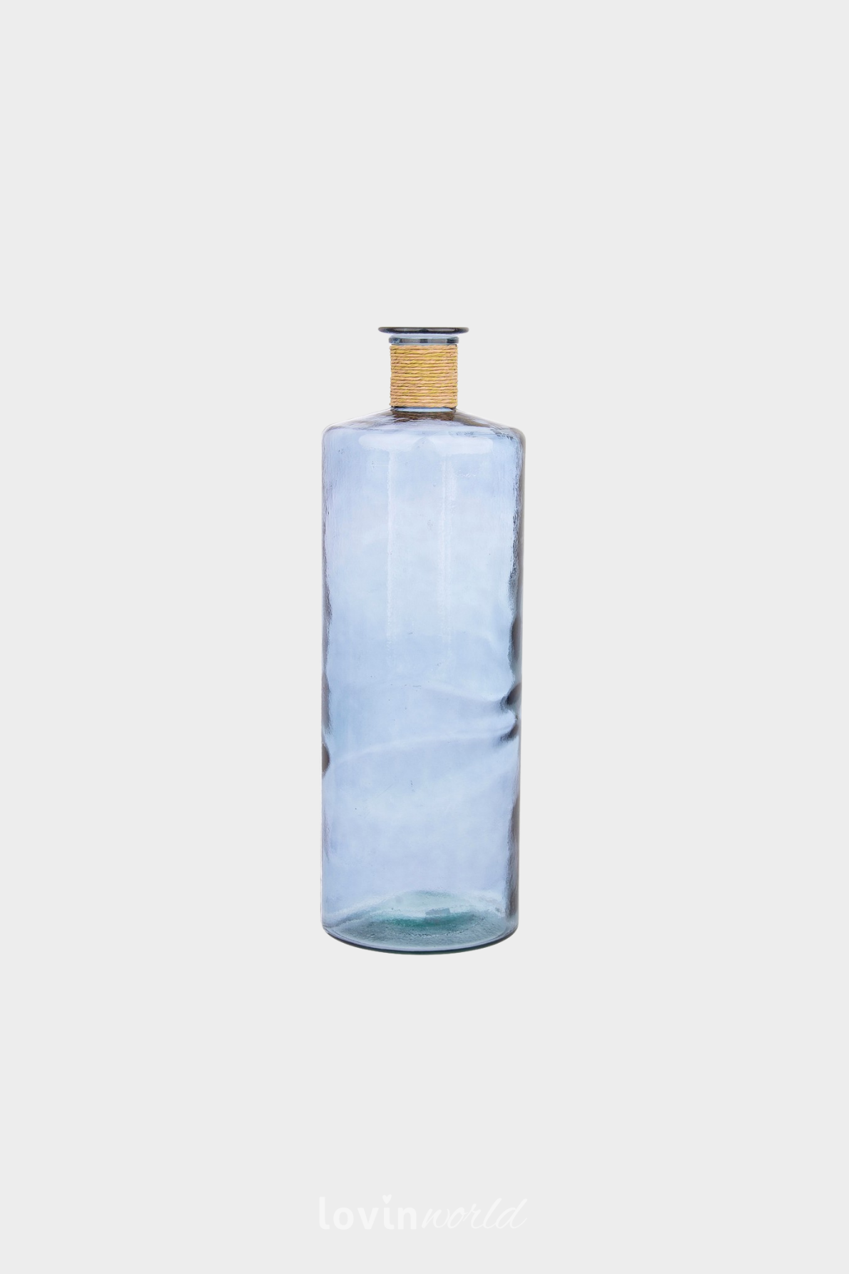 Vaso in vetro Rotang in colore blu cobalto-1