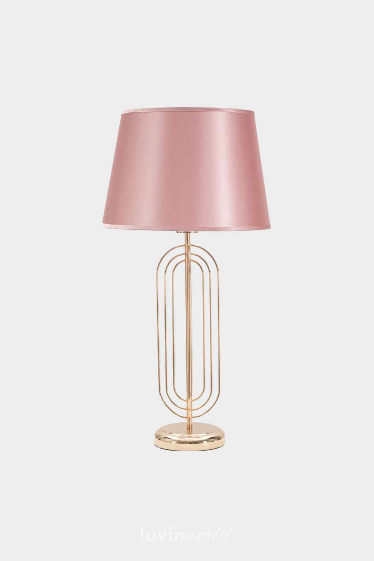 Lampada da tavolo Krista, in colore rosa/oro-1