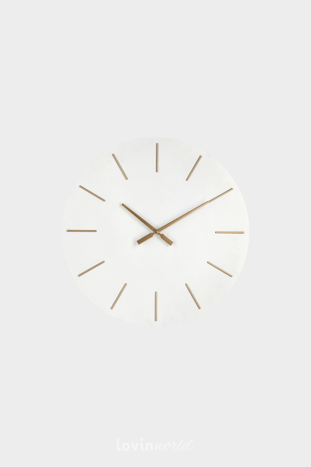 Orologio da parete Timeline in colore bianco 60x60 cm.-1