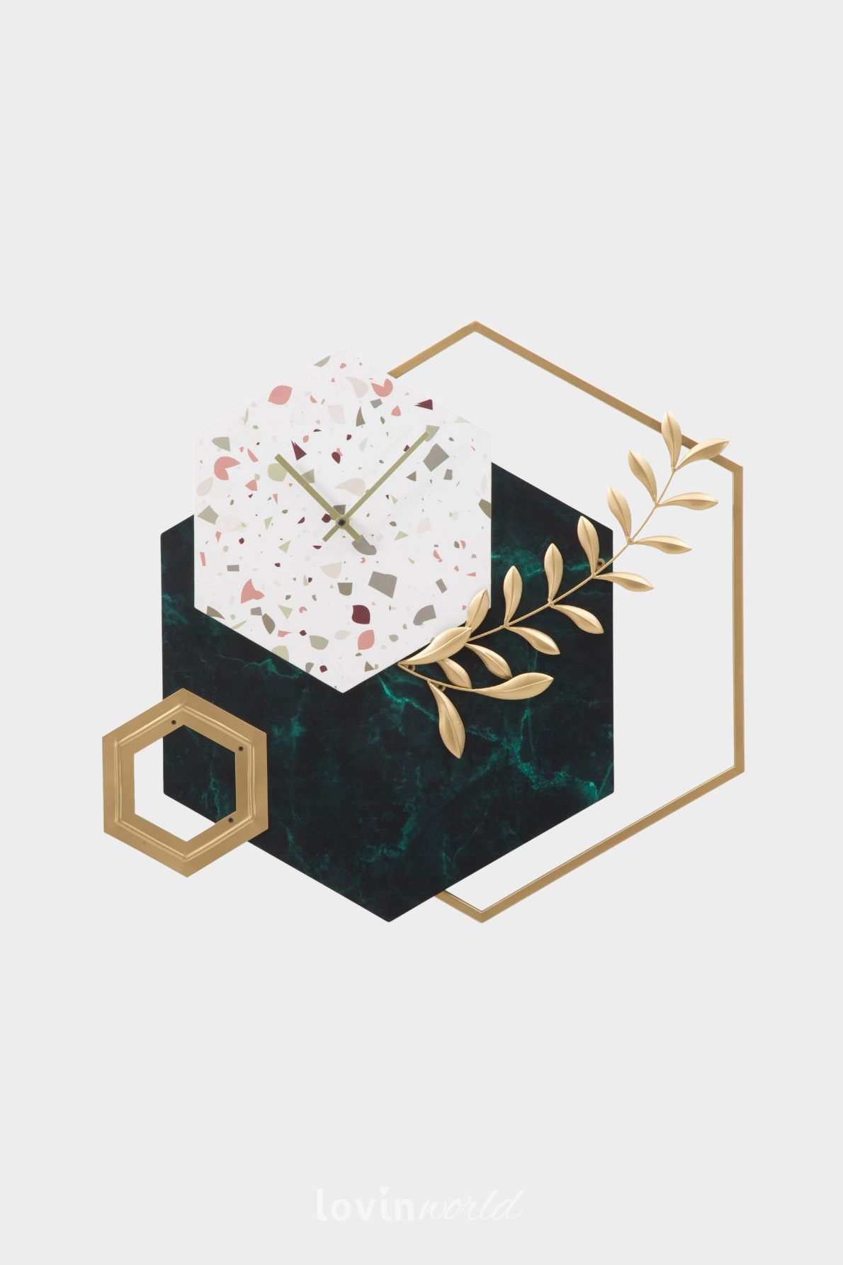 Orologio da muro Hexagon, 62x62 cm.-1