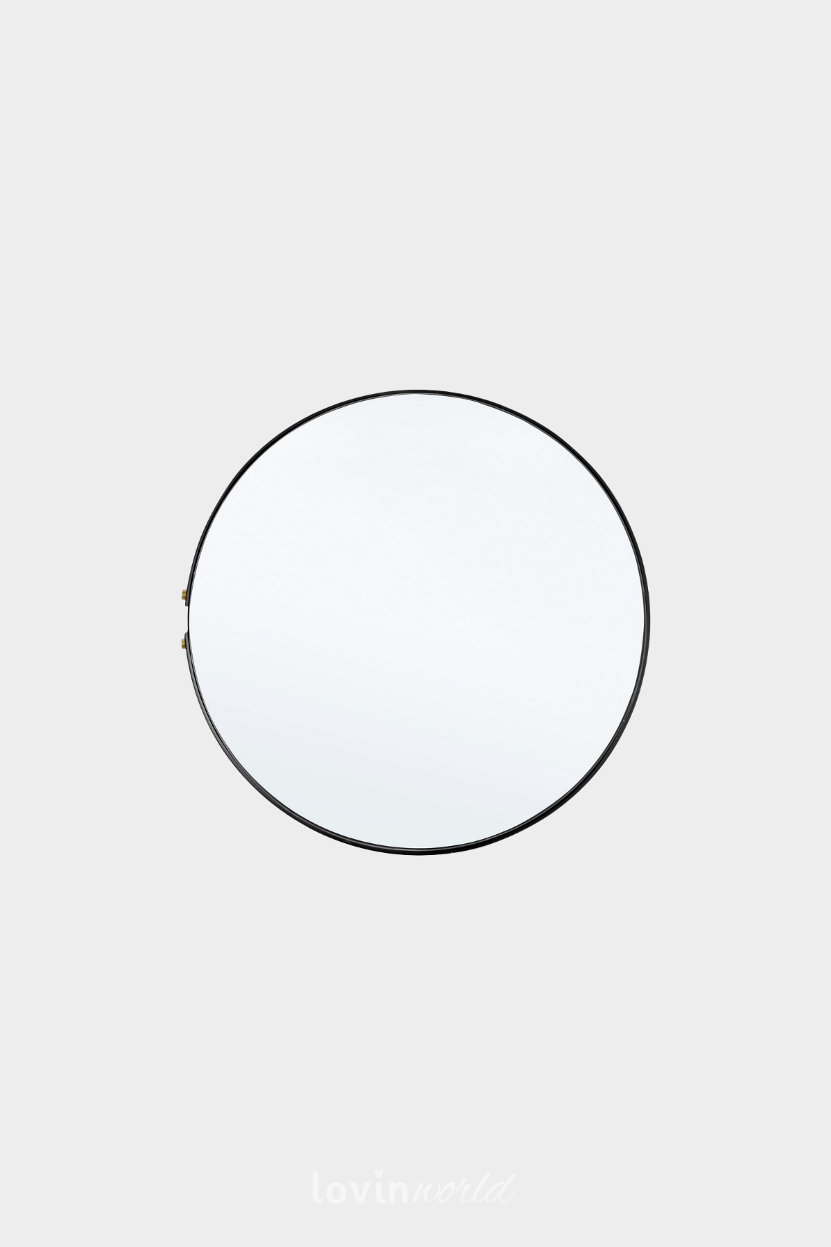 Specchio Zeina in colore nero 66x4 cm.-1