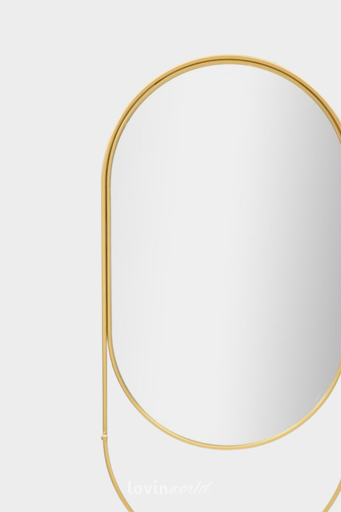 Specchio da muro/Appendi abiti, in colore oro-3