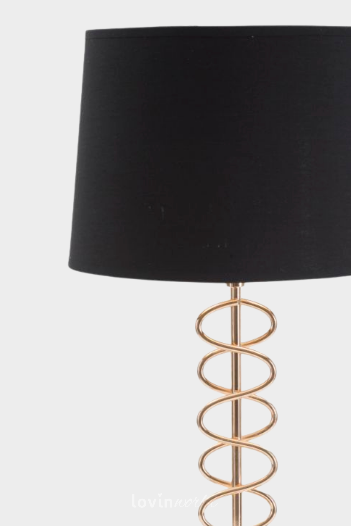 Lampada da tavolo X, in colore oro/nero-2