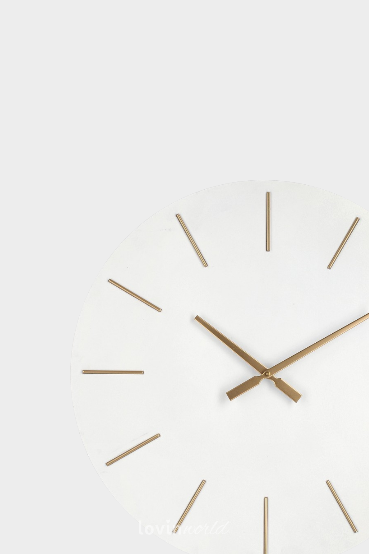 Orologio da parete Timeline in colore bianco 60x60 cm.-2