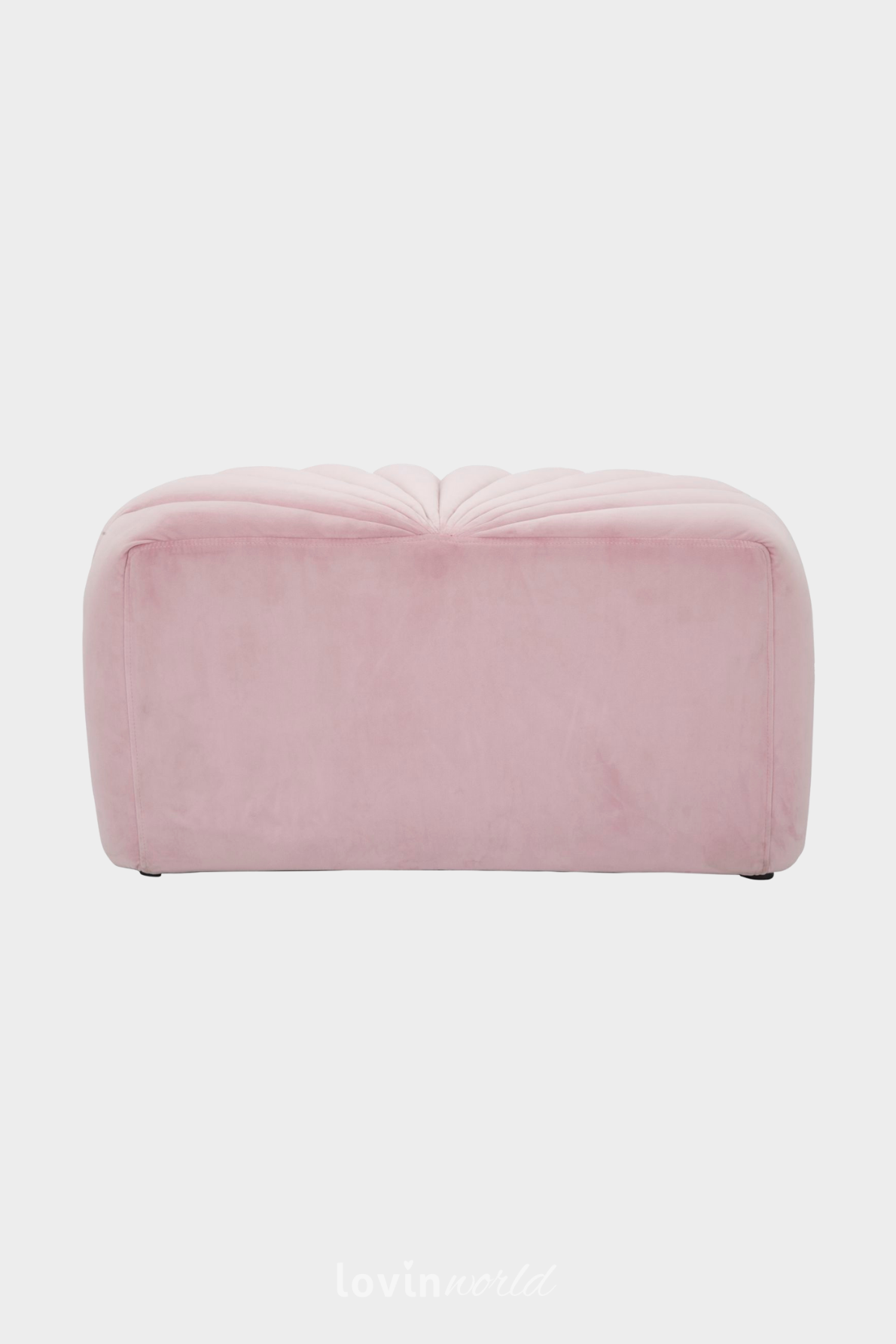 Pouff Shell, in colore rosa-5