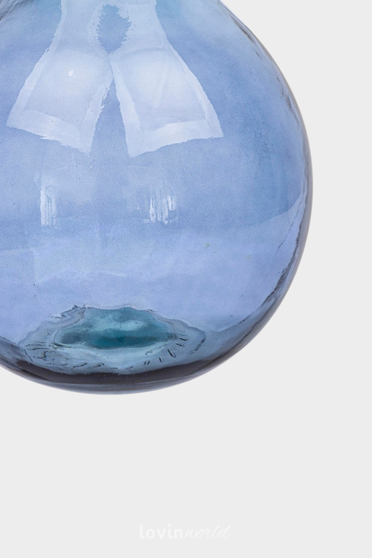 Vaso in vetro Rotang in colore blu-3