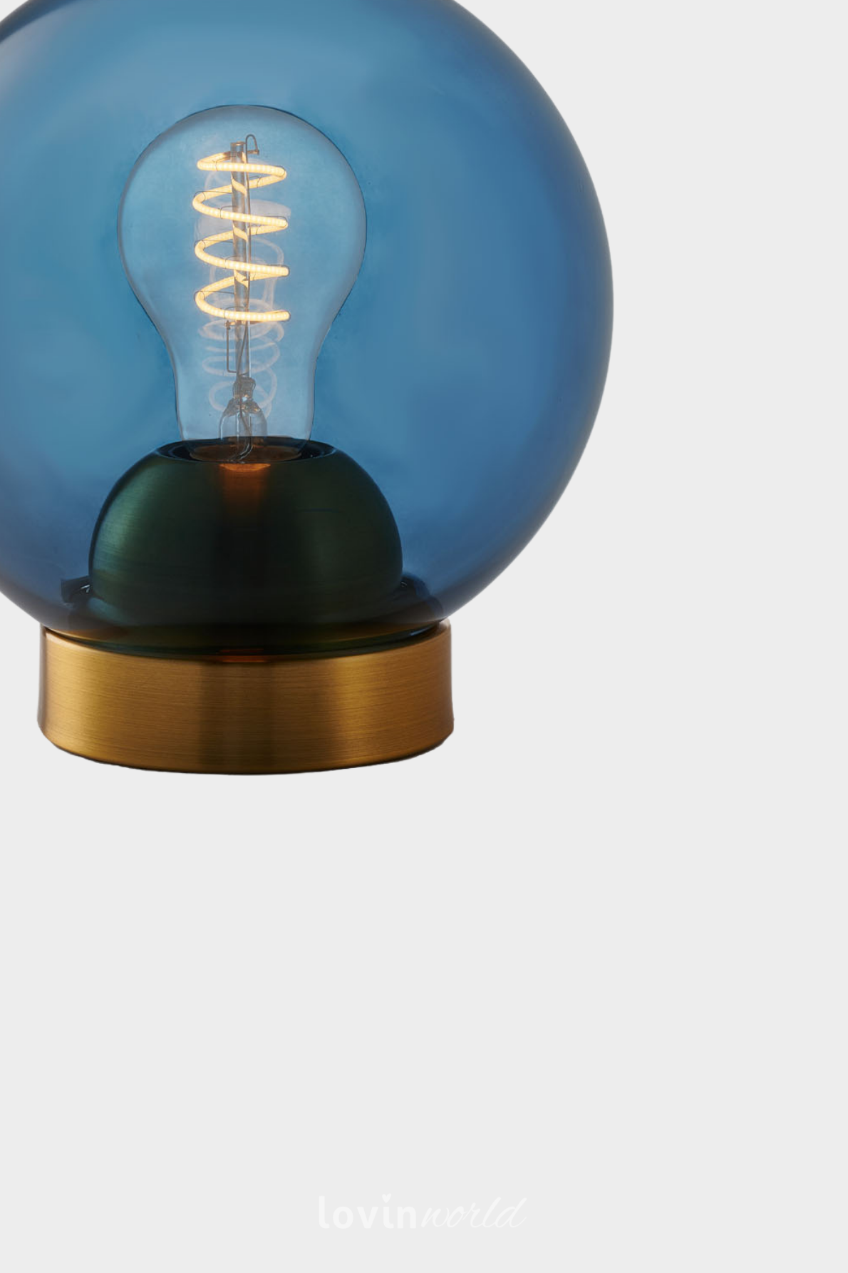 Lampada da tavolo Bubbles in colore blu-3