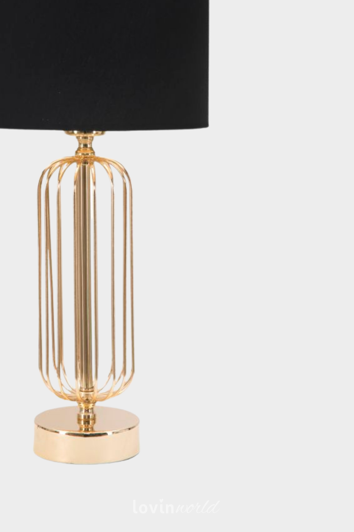 Lampada da tavolo Glam Towy, in colore oro/nero-4