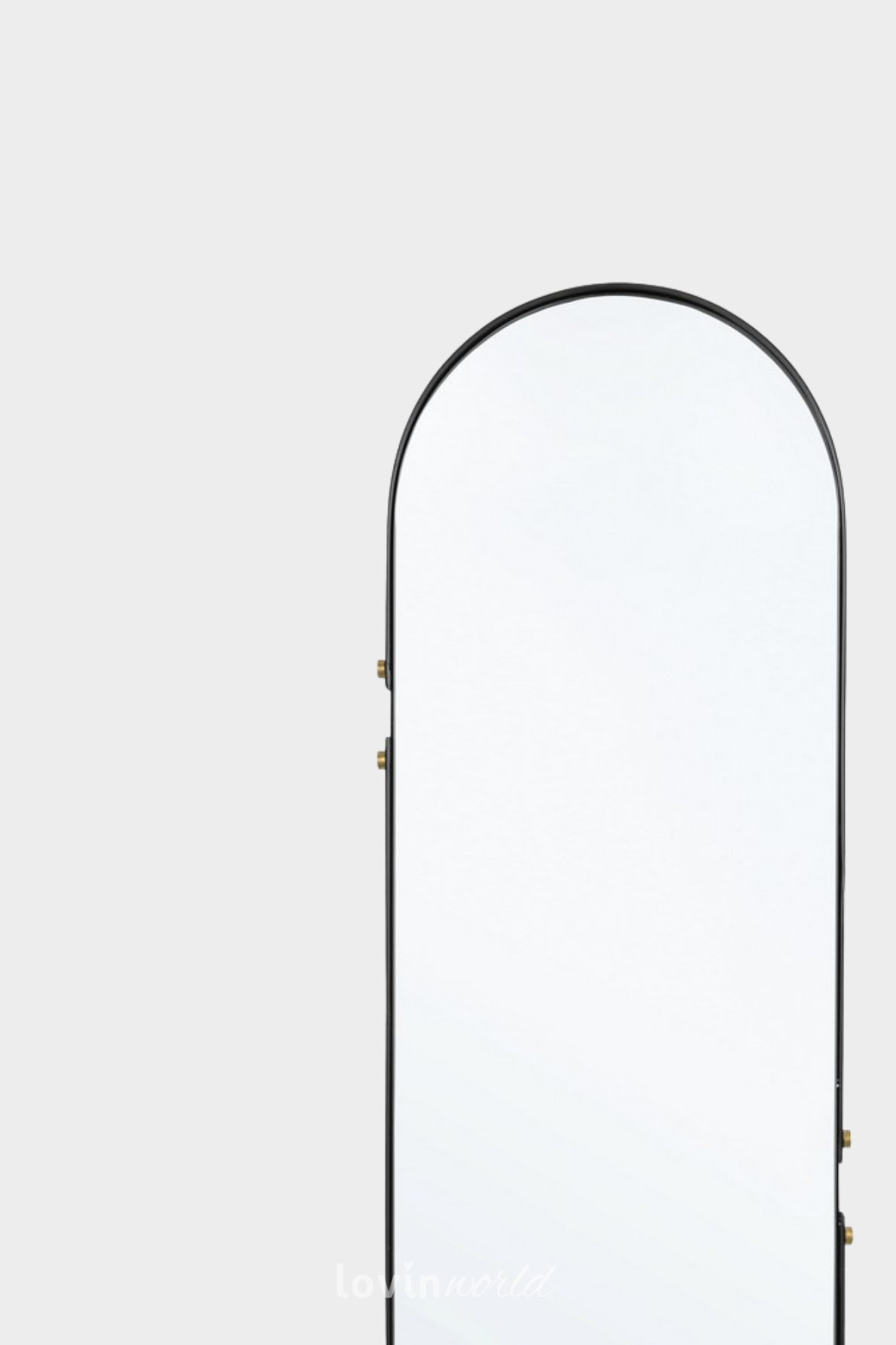Specchio Zeina in colore nero 38x110-4