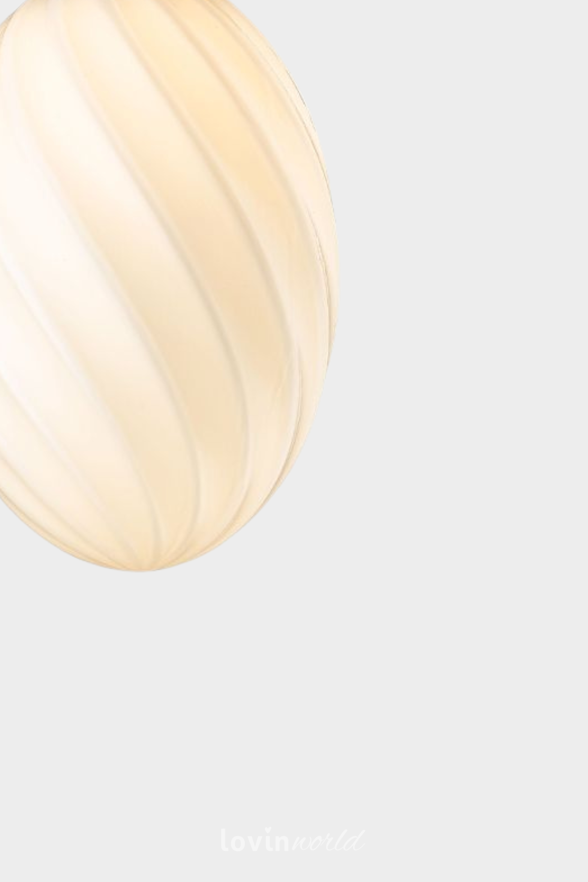Lampada a sospensione Twist ovale in colore ottone-3